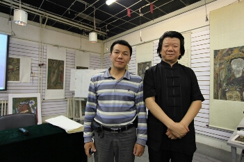 与中国书协理事吴震启合影